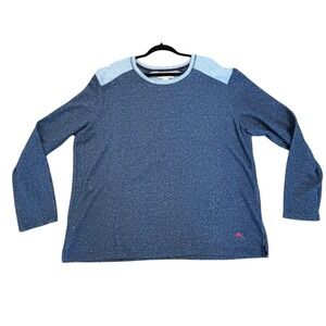 Tommy Bahama Sweatshirt 2XL Blue Long Sleeve Pullover Crew Neck Casual XXL